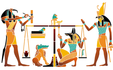 Anubis and the feather of truth